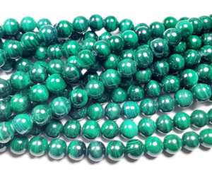7.8mm 15.5 Inches High Quality Malachite Round Beads 7.8mm 15.5 Inches High Quality Malachite Round Beads
