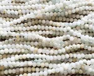 2.2mm 16 Inches Finely Cut Larimar Faceted Round Beads