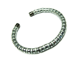 Silver Hematite Fashion Cuff Bracelet Silver Hematite Fashion Cuff Bracelet