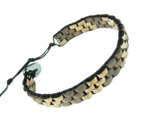 Light Brown Hematite Fashion Band Bracelet Light Brown Hematite Fashion Band Bracelet