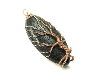 25x50mm Wired Black Lava Marquee Pendant 25x50mm Wired Black Lava Marquee Pendant