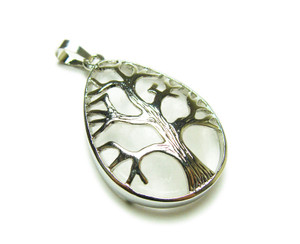 25x35mm Clear Crystal Tree Of Life Teardrop Pendant 25x35mm Clear Crystal Tree Of Life Teardrop Pendant