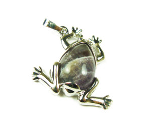 25x35mm Amethyst Frog Pendant 25x35mm Amethyst Frog Pendant