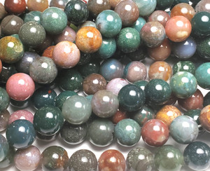 4mm Bloodstone Smooth Round Beads