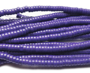 2x4mm Blue Purple Howlite Heishi Beads 2x4mm Blue Purple Howlite Heishi Beads