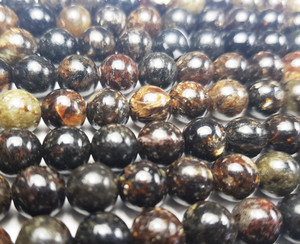 4mm Biotite Mica Smooth Round Beads 4mm Biotite Mica Smooth Round Beads