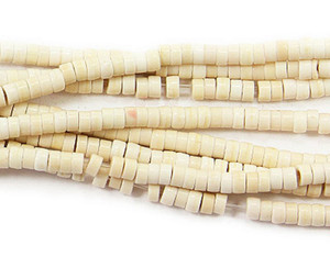 2x4mm White Howlite Heishi Beads 2x4mm White Howlite Heishi Beads
