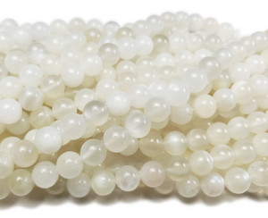 6.5mm Moonstone Smooth Round Beads 6.5mm Moonstone Smooth Round Beads