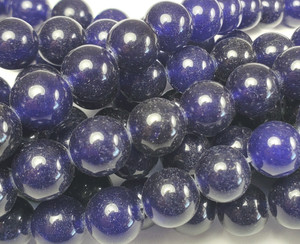 10mm Dark Purple Jade Smooth Round Beads
