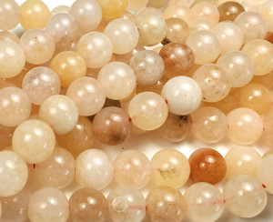 10mm Light Yellow Jade Smooth Round Beads 10mm Light Yellow Jade Smooth Round Beads