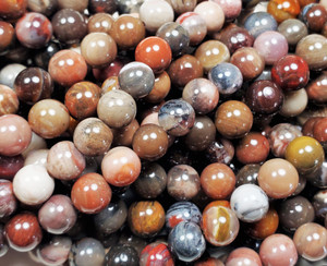 12mm 15.5 Inches Petrified Wood Agate Round Beads 12mm 15.5 Inches Petrified Wood Agate Round Beads