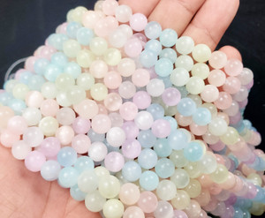 10mm Selenite Multi-Color Beads, 15.5" Strand, Natural Stone Beads for Bracelets & Necklaces 10mm Selenite Multi-Color Beads, 15.5" Strand, Natural Stone Beads for Bracelets & Necklaces
