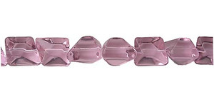 14x16mm 12 Inches Pink Glass Faceted Nugget Beads 14x16mm 12 Inches Pink Glass Faceted Nugget Beads