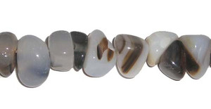 6x10-8x13mm 26 Inches Agate Tumbled Free-Form Nuggets