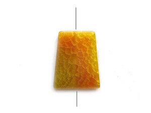 Dyed Yellow Ladder Pendant 33x40mm Agate Ladder Pendant