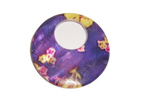 50mm Mother Of Pearl Shell Round Agogo Pendant 50mm Mother Of Pearl Shell Round Agogo Pendant