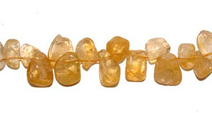 Approx. 10x10mm - 12x15mm Citrine Teardrop Beads