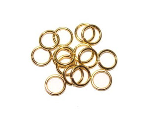 4mm Approx. 22 Gauge Pack Of 200 Pcs Gold Plated Open Jump Rings