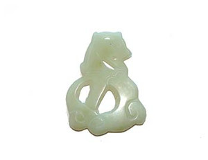 39x54mm New Jade Hand-Carved Animal Pendant