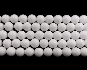6mm White Jade Round Beads