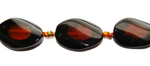 20x30mm Agate Twisted Oval Beads. 10 Beads Per Strand.