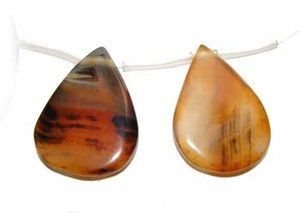28x38mm Dream Agate Agate Flat Teardrop Beads. 10 Beads Per Strand. 28x38mm Dream Agate Agate Flat Teardrop Beads. 10 Beads Per Strand.