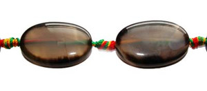 20x30mm 10 Beads Gray Agate Puffed Oval Beads