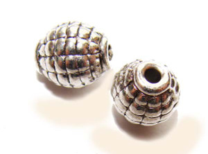 7x9mm Pack Of 20 Pcs Bali Style Pewter Grenade Beads