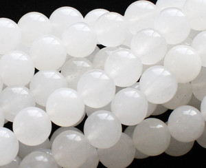 8mm White Quartz Round Beads 8mm White Quartz Round Beads