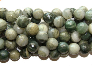 4mm 16" Strand Green Rabbit Fur Quartz Faceted Round Beads 4mm 16" Strand Green Rabbit Fur Quartz Faceted Round Beads
