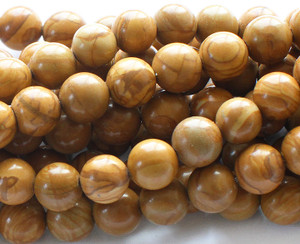6mm Scene Jasper Round Beads