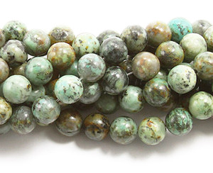 6mm African Turquoise Round Beads 6mm African Turquoise Round Beads