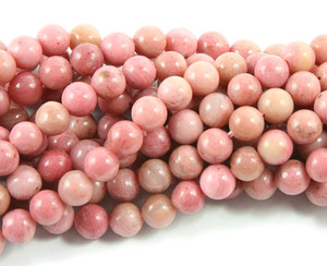 4mm 15.5 Inches Rhodonite Round Beads 4mm 15.5 Inches Rhodonite Round Beads