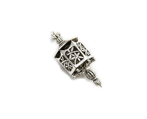 45x25mm Pack Of 2 Pewter Lantern Metal Pendant 45x25mm Pack Of 2 Pewter Lantern Metal Pendant