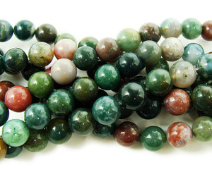 10mm Indian Agate Round Beads