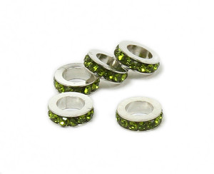 11mm Pack Of 5 Green Cz Large Hole Wheel Spacers 11mm Pack Of 5 Green Cz Large Hole Wheel Spacers