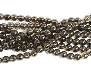 6mm Natural Smoky Quartz Round Beads 6mm Natural Smoky Quartz Round Beads