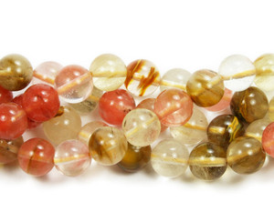 4mm Fire Cherry Quartz Round Beads 4mm Fire Cherry Quartz Round Beads