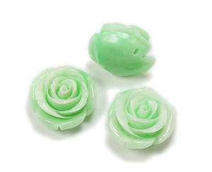 18mm Pack Of 3 Mint Green Acrylic Bulb Flower Pendant 18mm Pack Of 3 Mint Green Acrylic Bulb Flower Pendant