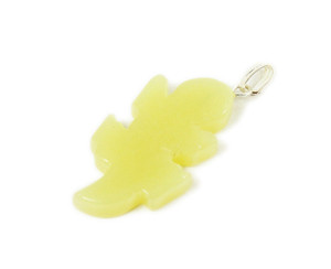 15x30mm Pack Of 5 Olive Jade Lizard Gemstone Pendant