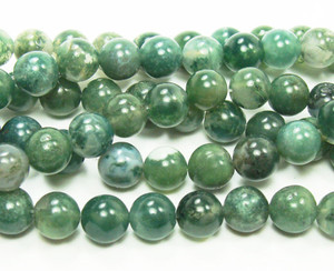 8mm Moss Opal Round Beads 8mm Moss Opal Round Beads