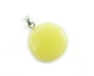 18mm Pack Of 5 Olive Jade Round Coin Pendants 18mm Pack Of 5 Olive Jade Round Coin Pendants
