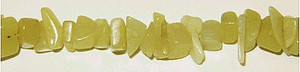 3x7mm 34 Inches Olive Jade Chips
