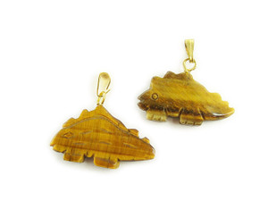14x25mm Pack Of 5 Tiger Eye Gemstone Lizard Pendant 14x25mm Pack Of 5 Tiger Eye Gemstone Lizard Pendant