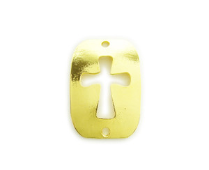 28x40mm Pack Of 4 Gold Metal Cross Cut Out Buckle 28x40mm Pack Of 4 Gold Metal Cross Cut Out Buckle