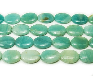 12x16mm Natural Amazonite Oval Beads 12x16mm Natural Amazonite Oval Beads