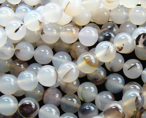 6mm 15.5 Inch Wind Shadow Agate Plain Round Beads 6mm 15.5 Inch Wind Shadow Agate Plain Round Beads