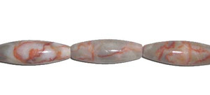 10x30mm 13 Beads Light Brown Spot Jasper Tube Beads 10x30mm 13 Beads Light Brown Spot Jasper Tube Beads