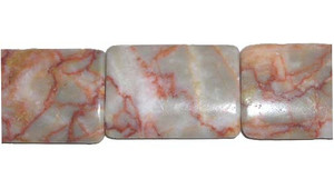 22x30mm 13 Beads Light Brown Spot Jasper Rectangle Beads 22x30mm 13 Beads Light Brown Spot Jasper Rectangle Beads