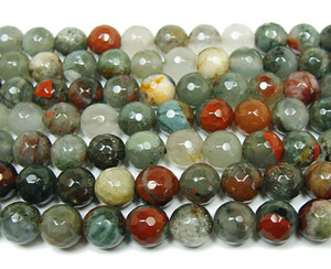 African blood quartz faceted round beads African blood quartz faceted round beads